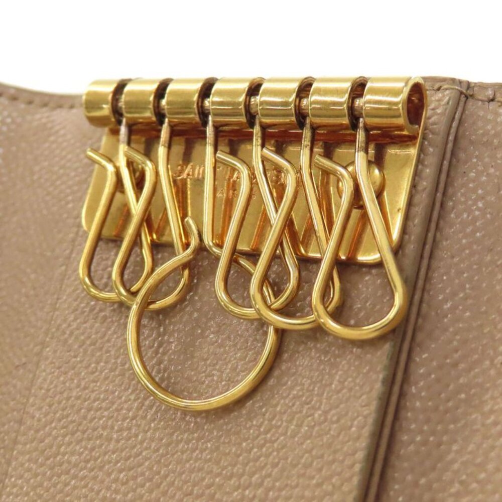 Saint Laurent Logo Key Case Leather Key Holder - Picture 5 of 15